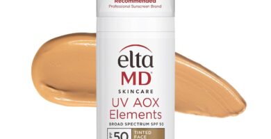 EltaMD UV Elements SPF 44 - Hidratante tintado para la cara con SPF, hidratante mineral tintado para la piel seca, hidrata la piel seca, hidratante facial sin aceite, recomendado por dermatólogos