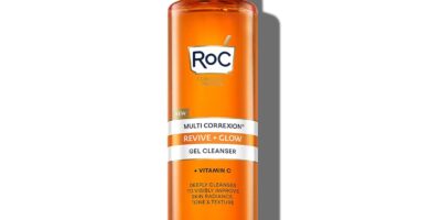 RoC Multi Correxion Revive + Glow - Limpiador facial de gel con vitamina C y ácido glicólico